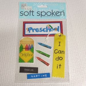 ❤️3/$10❤️Soft Spoken Preschool Embellishment Stickers